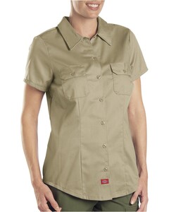 5.25 oz. Short-Sleeve Work Shirt Brown Dickies FS574 Brown