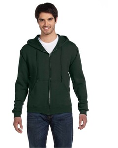 12 oz. Supercotton Full-Zip Hoodie Green Fruit of the Loom 82230R Green