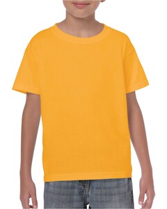 Youth Heavy Cotton T-Shirt Yellow Gildan 5000B Yellow