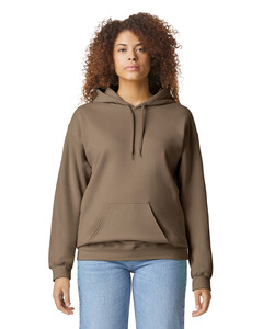 Adult Softstyle Fleece Pullover Hoodie Brown Gildan SF500 Brown