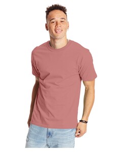 Hanes Beefy-T Unisex Heavyweight Cotton T-Shirt Pink Hanes 5180 Pink