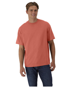 Unisex Retro Beefy T-Shirt Pink Hanes 5180R Pink