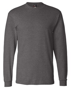 6.1 oz. Long-Sleeve Beefy-T Gray Hanes 5186 Gray
