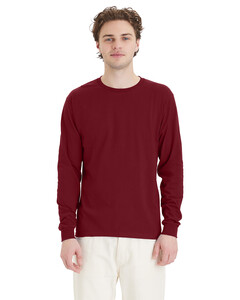 ComfortSoft Cotton Long-Sleeve T-Shirt Red Hanes 5286 Red