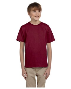 EcoSmart Youth 5.5 oz., 50/50 T-Shirt Red Hanes 5370 Red