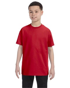 Youth 6 oz T-Shirt Red Hanes 54500 Red