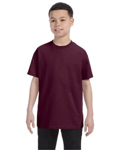Youth 6 oz T-Shirt Maroon Hanes 54500 Maroon