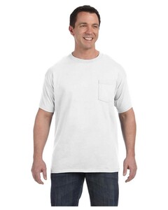 Bulk White Pocket T-Shirts - T-ShirtWholesaler.com