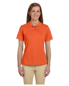 Women's Short-Sleeve Pique Polo Orange Harriton M200W Orange