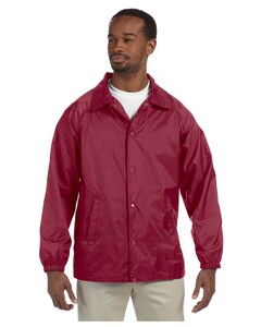 maroon windbreaker