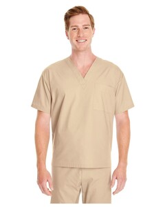 Adult Restore 4.9 oz. Scrub Top Brown Harriton M897 Brown