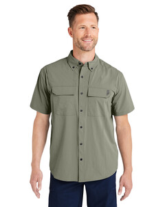 Men's Creekbed Short Sleeve Shirt Green Huk H150183 Green