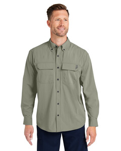 Men's Creekbed Long Sleeve Shirt Green Huk H150184 Green