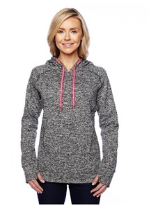Women's Cosmic Contrast Pullover Hoodie Heather J. America JA8616 Heather