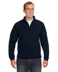 J America Heavyweight Fleece Quarter-Zip Navy J. America JA8634 Navy