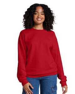Unisex Ultimate™ CVC Ring-Spun Sweatshirt Red Jerzees IC48MR Red