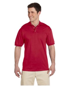 6 oz., 100% Cotton Jersey Polo Shirt Red Jerzees J100R Red