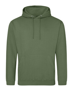 Men's 80/20 Midweight College Hoodie Green Just Hoods By AWDis JHA001 Green
