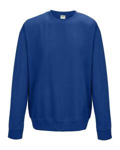 Adult 80/20 Midweight College Crewneck Sweatshirt Blue Just Hoods By AWDis JHA030 Blue