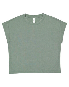 Women's Relaxed Vintage Wash T-Shirt Green L.A.T. Apparel 3502LA Green