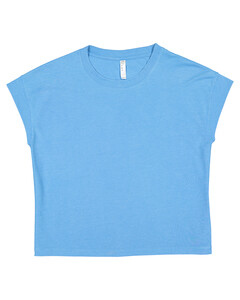 Women's Relaxed Vintage Wash T-Shirt Blue L.A.T. Apparel 3502LA Blue
