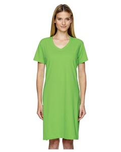 Women's V-Neck Cover-Up Green L.A.T. Apparel 3522 Green