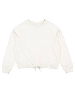 Ladies' Boxy Fleece Sweatshirt Natural L.A.T. Apparel 3528 Natural