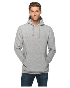 Unisex Heavyweight Pullover Hoodie Gray Lane Seven LS19001 Gray