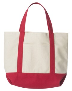Seaside Cotton Tote Red Liberty Bags 8867 Red