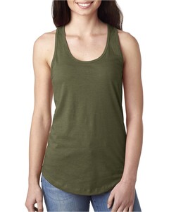 Women's Ideal Racerback Tank Top Green Next Level Apparel 1533 Green