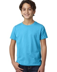 Boys' CVC T-Shirt Blue-Green Next Level Apparel 3312 Blue-Green