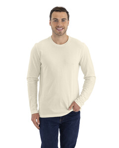 Cotton Long Sleeve T-Shirt Natural Next Level Apparel 3601 Natural