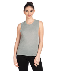 Women's Festival Muscle Tank Top Gray Next Level Apparel 5013 Gray