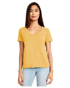 Women's Festival Scoop T-Shirt Yellow Next Level Apparel 5030 Yellow