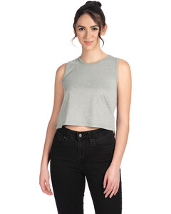 Ladies' Festival Cropped Tank Gray Next Level Apparel 5083 Gray