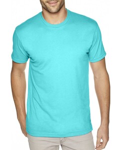 Unisex 60/40 Cotton/Polyester Sueded T-Shirt Blue-Green Next Level Apparel 6410 Blue-Green