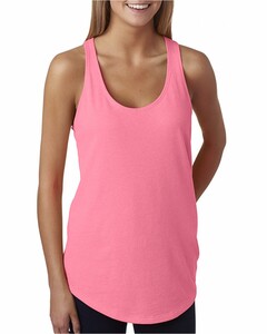 Women's Terry Racerback Tank Top Pink Next Level Apparel 6933 Pink