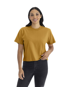 Women's Heavyweight Boxy T-Shirt Yellow Next Level Apparel 7610 Yellow