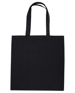Midweight Recycled Cotton Canvas Tote Bag Black OAD OAD113R Black