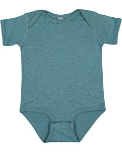 Infant Fine Jersey Lap Shoulder Onesie Black Rabbit Skins 4424 Black