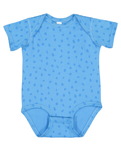 Infant Fine Jersey Lap Shoulder Onesie Blue Rabbit Skins 4424 Blue