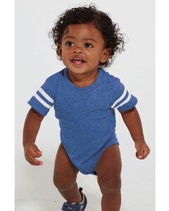 Infant Football Fine Jersey Onesie Purple Rabbit Skins 4437 Purple