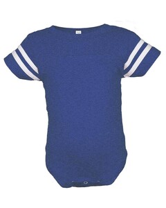 Infant Football Fine Jersey Onesie Blue Rabbit Skins 4437 Blue