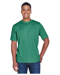 Men's Sonic Heather Performance T-Shirt Green Team 365 TT11H Green