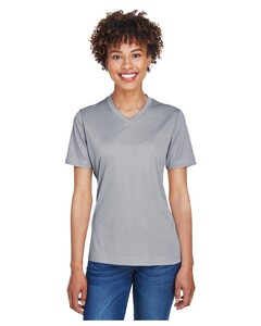 Women's Sonic Heather Performance T-Shirt Gray Team 365 TT11HW Gray