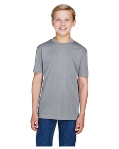 Youth Sonic Heather Performance T-Shirt Gray Team 365 TT11HY Gray
