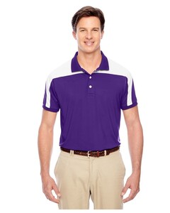 purple performance polo