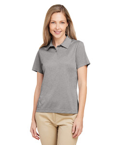 Ladies' Zone Sonic Heather Performance Polo Shirt Gray Team 365 TT51HW Gray