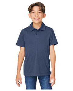 Youth Zone Sonic Heather Performance Polo Navy Team 365 TT51HY Navy