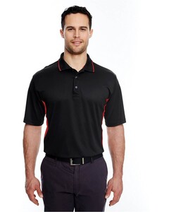 Men's Cool & Dry Sport Two-Tone Polo Shirt Red UltraClub 8406 Red